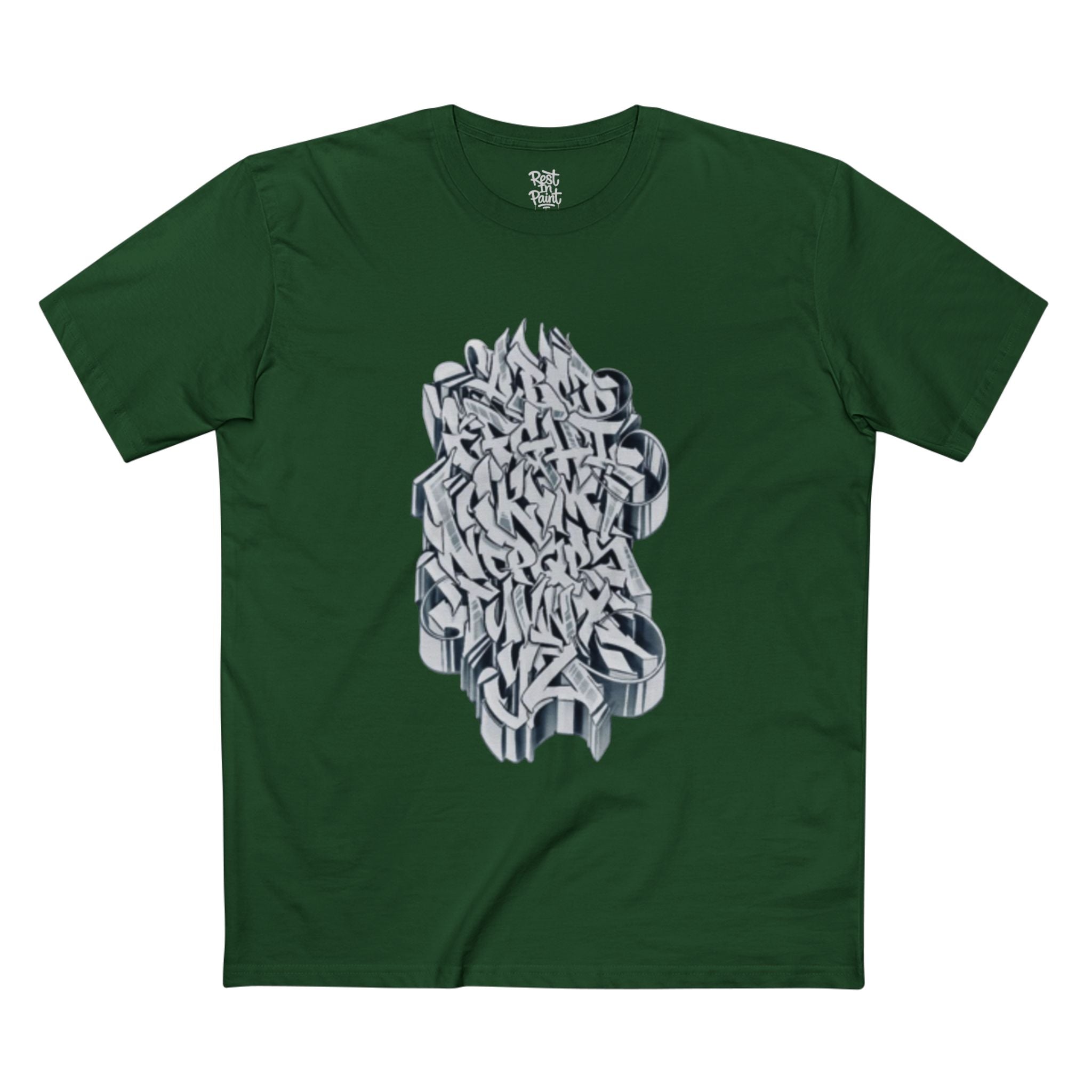 REST IN PAINT LETTER STAPLE TEE