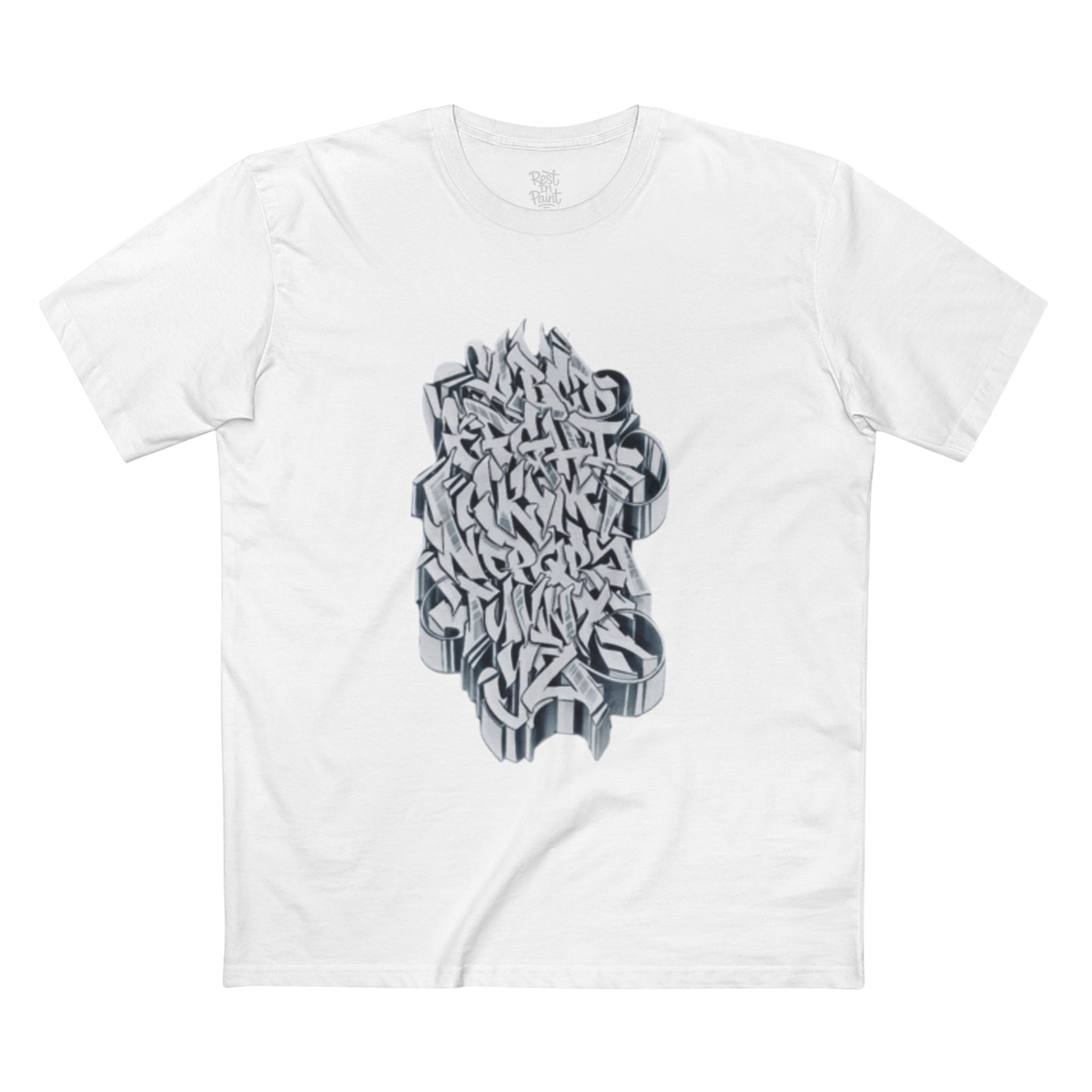 REST IN PAINT LETTER STAPLE TEE